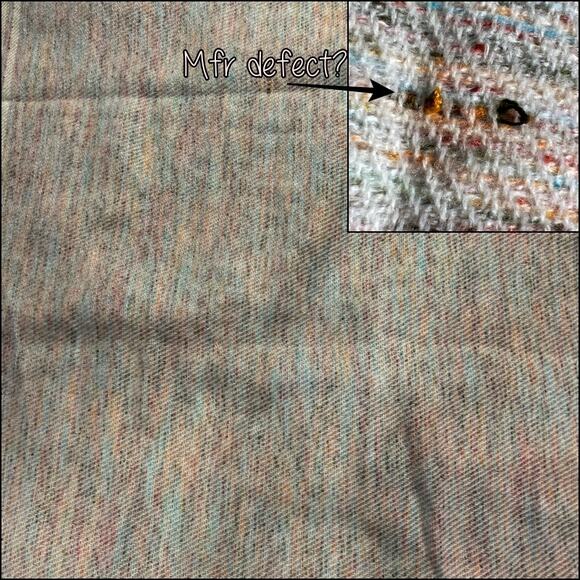 Gap Fringed Raw Edge Holiday Cozy Scarf in Ivory Frost Evening Wrap Shawl - Picture 8 of 14